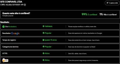 Site verificado e verdadeiro:ceu777com